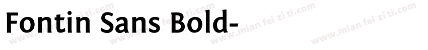 Fontin Sans Bold字体转换
